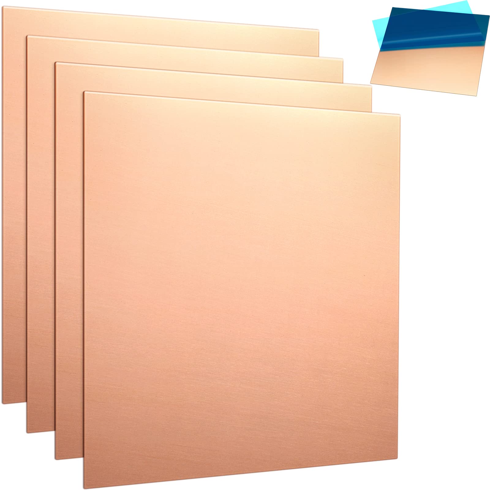 Amazon.com: Therwen 4 Pieces Copper Sheets Plates Metal for